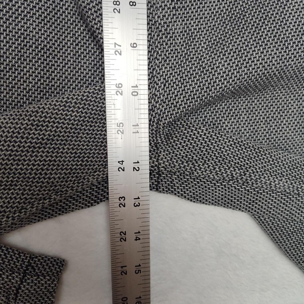 Carbon2Cobalt Pants Mens 36x33 Gray Check Cotton Chino Straight Casual Trousers - Picture 12 of 12